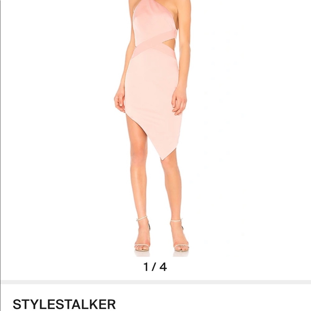 Stylestalker Kaiden midi dress in Blush size S